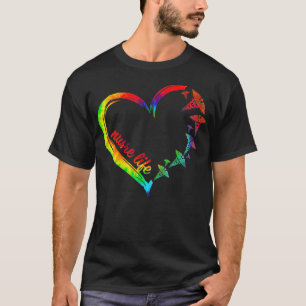 T-shirt Nurse Life Love Tie Dye Nursing Student RN Nurse H
