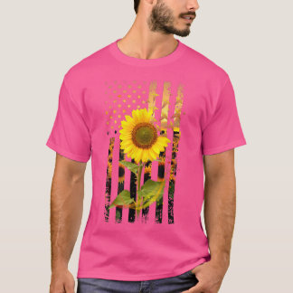 T-shirt Nurse Nursing American Flag USA Patriotic 2022 Sun