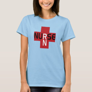 T-SHIRT NURSE RN RED
