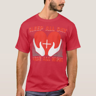 T-shirt Nurse Sleep all day nurse all night RN Nurse T-Shi