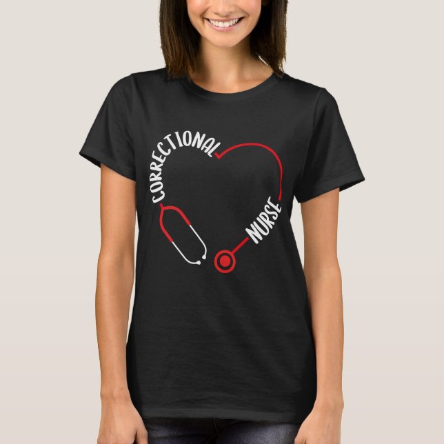 T-shirt Nurse Stéthoscope Nurses (Devant)