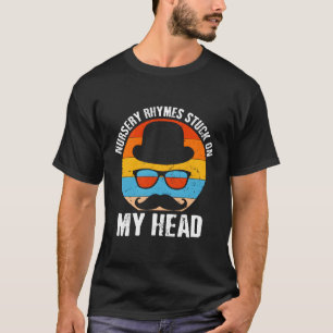 T-shirt Nursery Rhymes Coincé Sur Ma Tête Papa Toddler Pap
