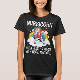 T-shirt Nursicorne Infirmière Comme Une Infirmière Réguliè