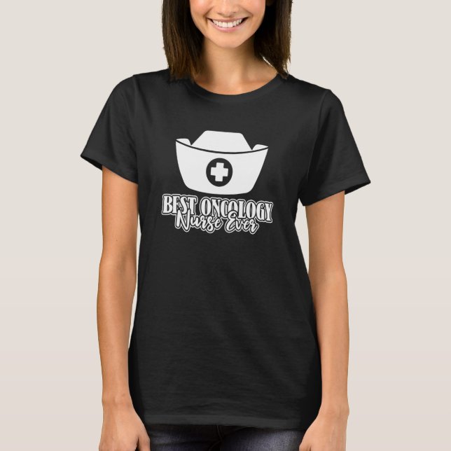 T-shirt Nursing Cornette  Caretaker Hospital Oncology Nurs (Devant)