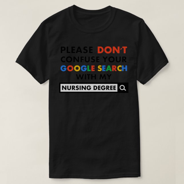 T-shirt Nursing Degree (Design devant)