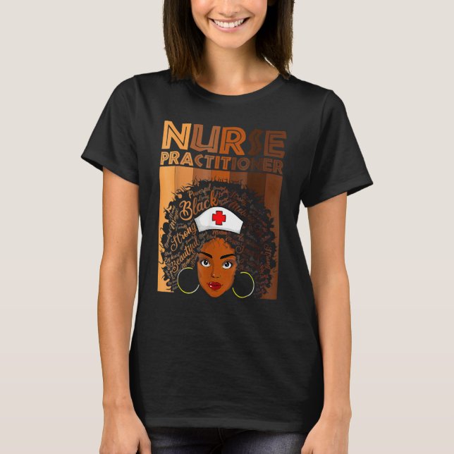 T-shirt Nursing Practitioner Nurse For Women American Afri (Devant)
