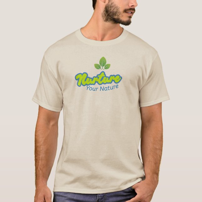 T-shirt Nurture Your Nature – Growth & Self-Care Quote Des (Devant)