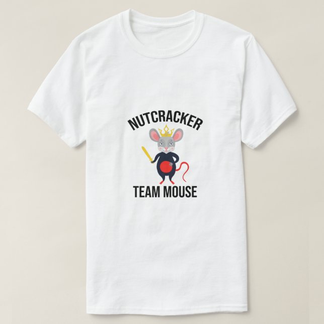 T-shirt Nutcracker Team Mouse, Nutcracker de Noël drôle (Design devant)