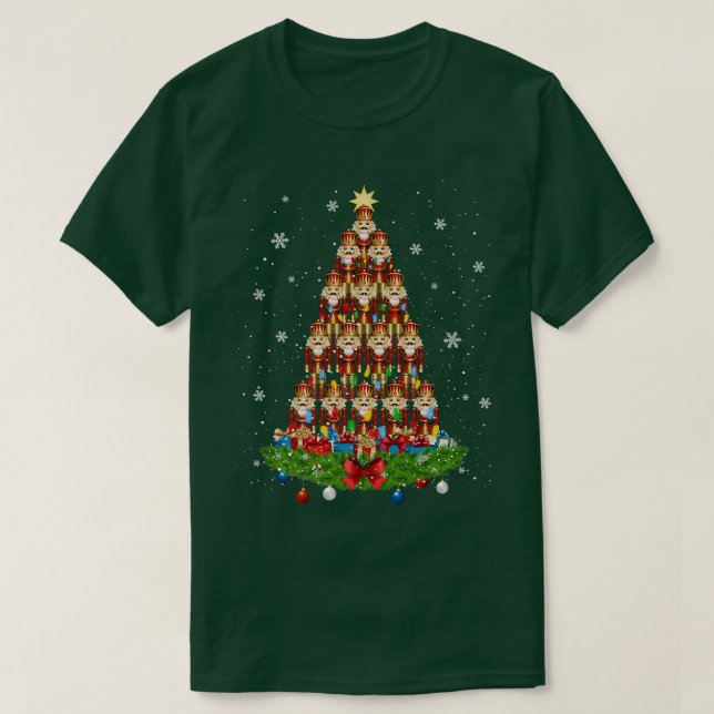 T-shirt Nutcrackers Jouet Arbre de Noël Soldat (Design devant)