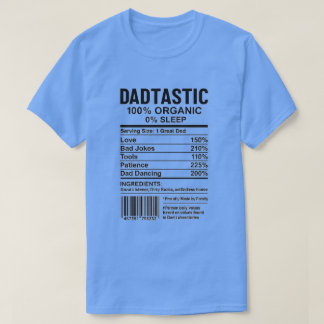 T-shirt Nutrition étiquette parodie avec codes à barres, i