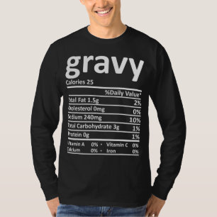 T-shirt Nutrition grasse Costume d'action de grâce Faits a