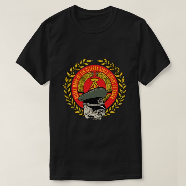 T-shirt NVA DDR Armée Fière Vétéran (Design devant)