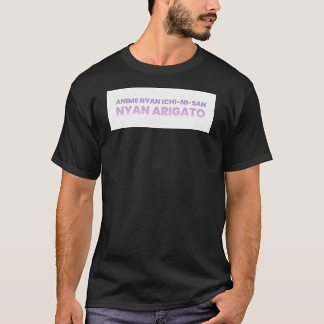 T-shirt Nya Ichi Ni San Nya Arigato331png331 (Devant)
