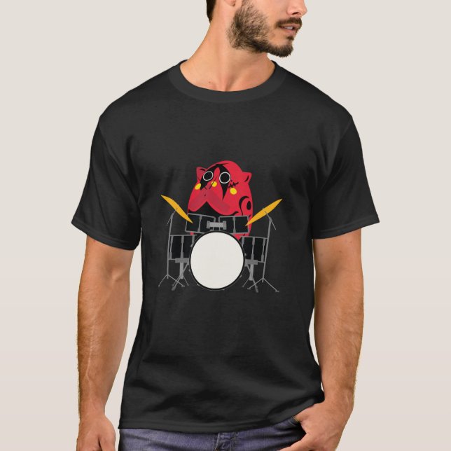 T-shirt Nyango Star Mascot Drummer (Devant)