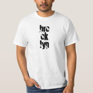 T-shirt Nyc Brooklyn New York City Classic Value White