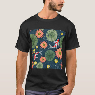 T-shirt Nymphéas et carpes koï