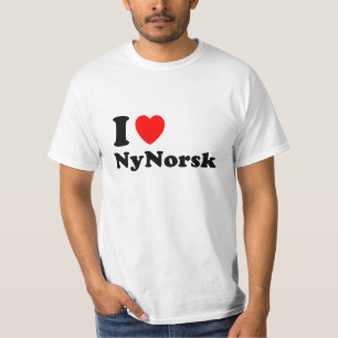 T-shirt Nynorsk par exemple elskar