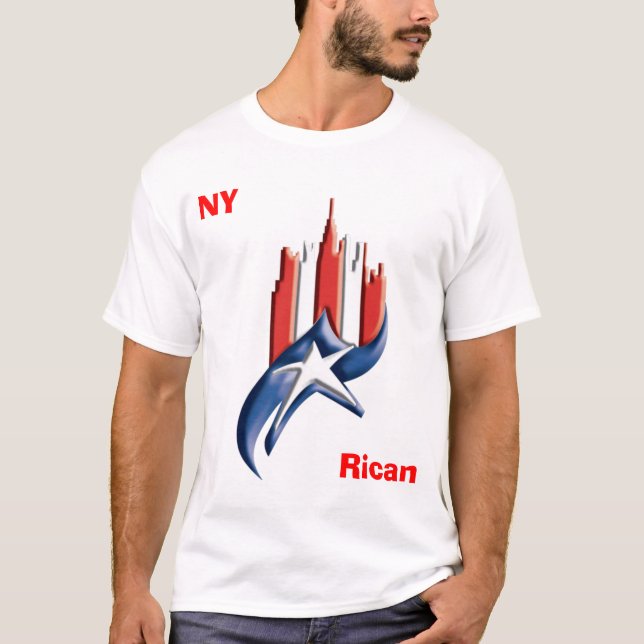 T-shirt NYrican, NY, Rican (Devant)