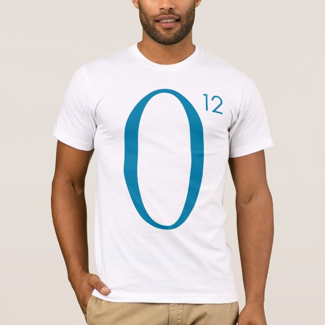 T-shirt O12 bleu/avant (Devant)