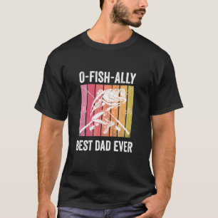 T-shirt Ô allié de poisson Meilleur papa jamais Rétro pê