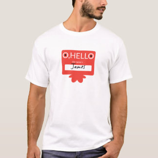 T-shirt O bonjour, mon nom est James