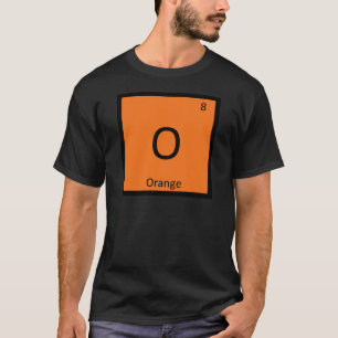 T-shirt O - Chimie du Fruit Orange Symbole du Tableau Péri
