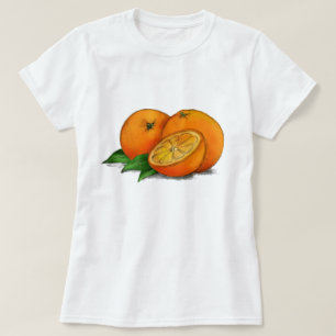 T-shirt O est pour des oranges