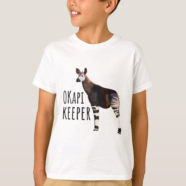 T-shirt O est pour Okapi Keeper (Devant)