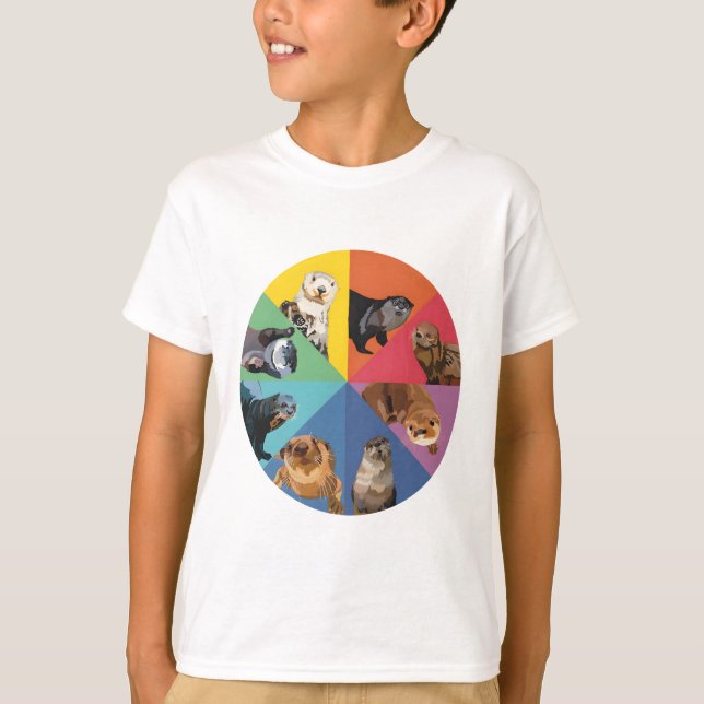 T-shirt O est pour Otter (Devant)