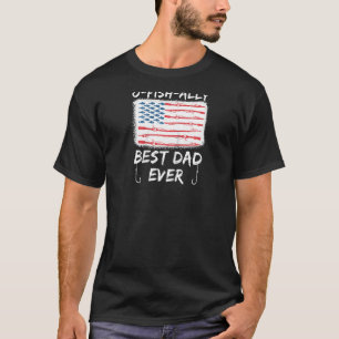 T-shirt O Fish Ally Meilleur Papa Jamais Pêcher Rod Amériq