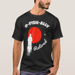 T-shirt Ô poisson allié retraité Planifiant de prendre s