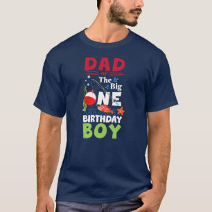 T-shirt O Poisson Ally Un père du Big One Birthday Boy
