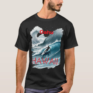 T-shirt Oahu Hawaii Surf Wave