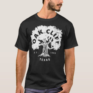 T-shirt Oak Cliff Texas Souvenir Rétro Oak Tree Graphic Da