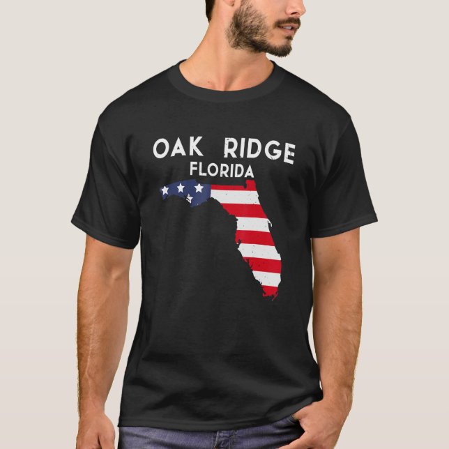 T-shirt Oak Ridge Florida USA State America Travel Floridi (Devant)