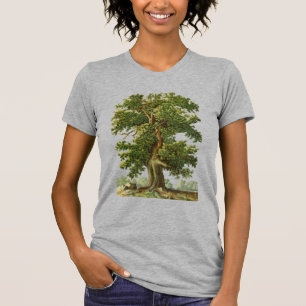 T-shirt Oak Tree Art Vintage