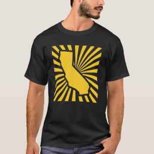 T-shirt Oakland California Kelly Green Et Jaune Burst Gr