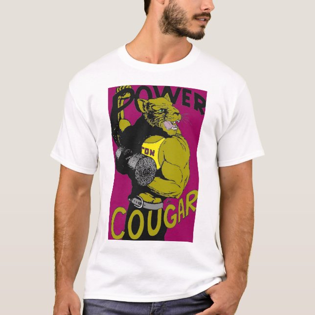 T-shirt OAKTON HIGH SCHOOL (Vienne, Va) POWER COUGAR (Devant)