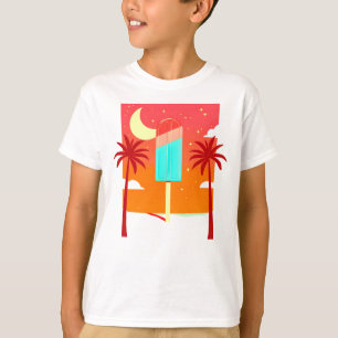 T-shirt Oasis de glace de palme d'été étoile