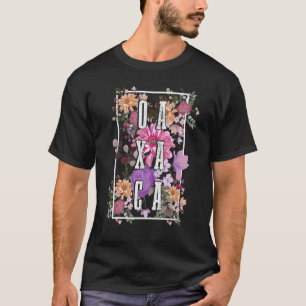 T-shirt Oaxaca Mexique Fleurs Vintages Floral Mexique
