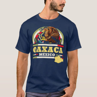 T-shirt Oaxaca Mexique Mapa Bandera Mexicana État mexicain