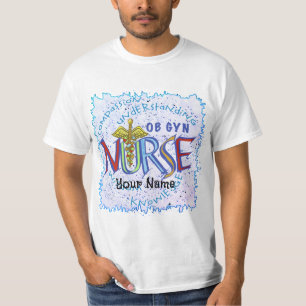 T-shirt Ob Gyn Nurse Motto infirmières personnalisée infir