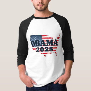 T-shirt Obama 2028 — Une nouvelle aube pour l'Amérique