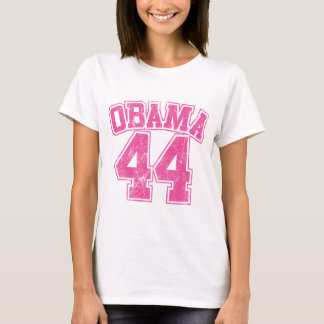 T-shirt obama 44 femmes légères roses