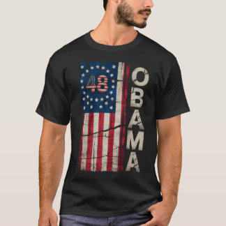 T-shirt Obama 48ème Président américain Drapeau Obama pour