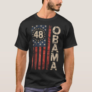 T-shirt Obama 48ème Président américain Drapeau Obama pour