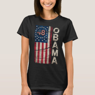 T-shirt Obama 48ème Président américain Drapeau Obama pour