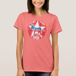 T-shirt Obama Biden 08 Retro