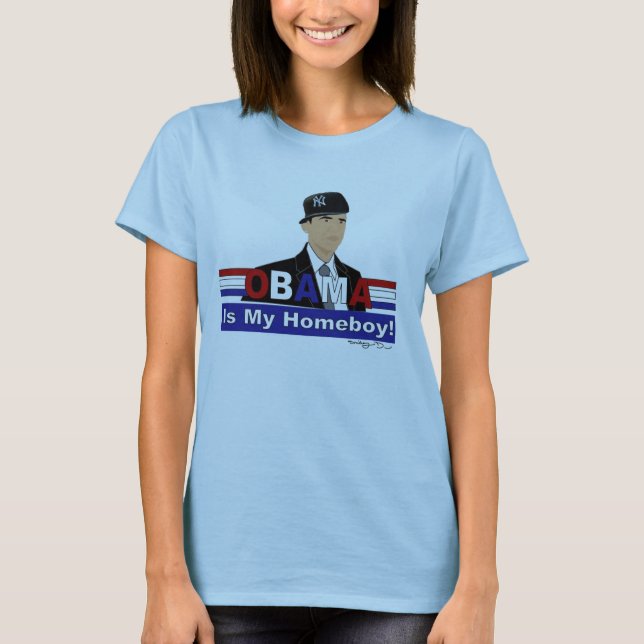 T-shirt Obama est mon Homeboy ! (Devant)