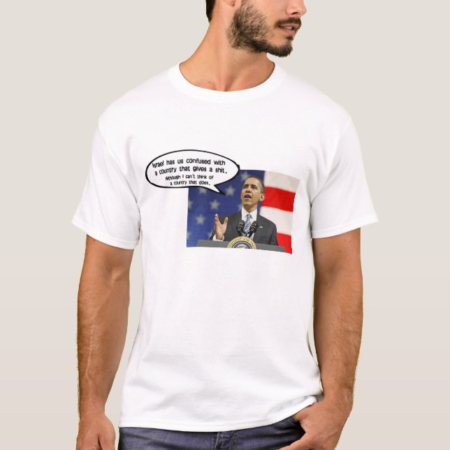 T-SHIRT OBAMA : L'ISRAËL A L'AMÉRIQUE CONFUSE (Devant)